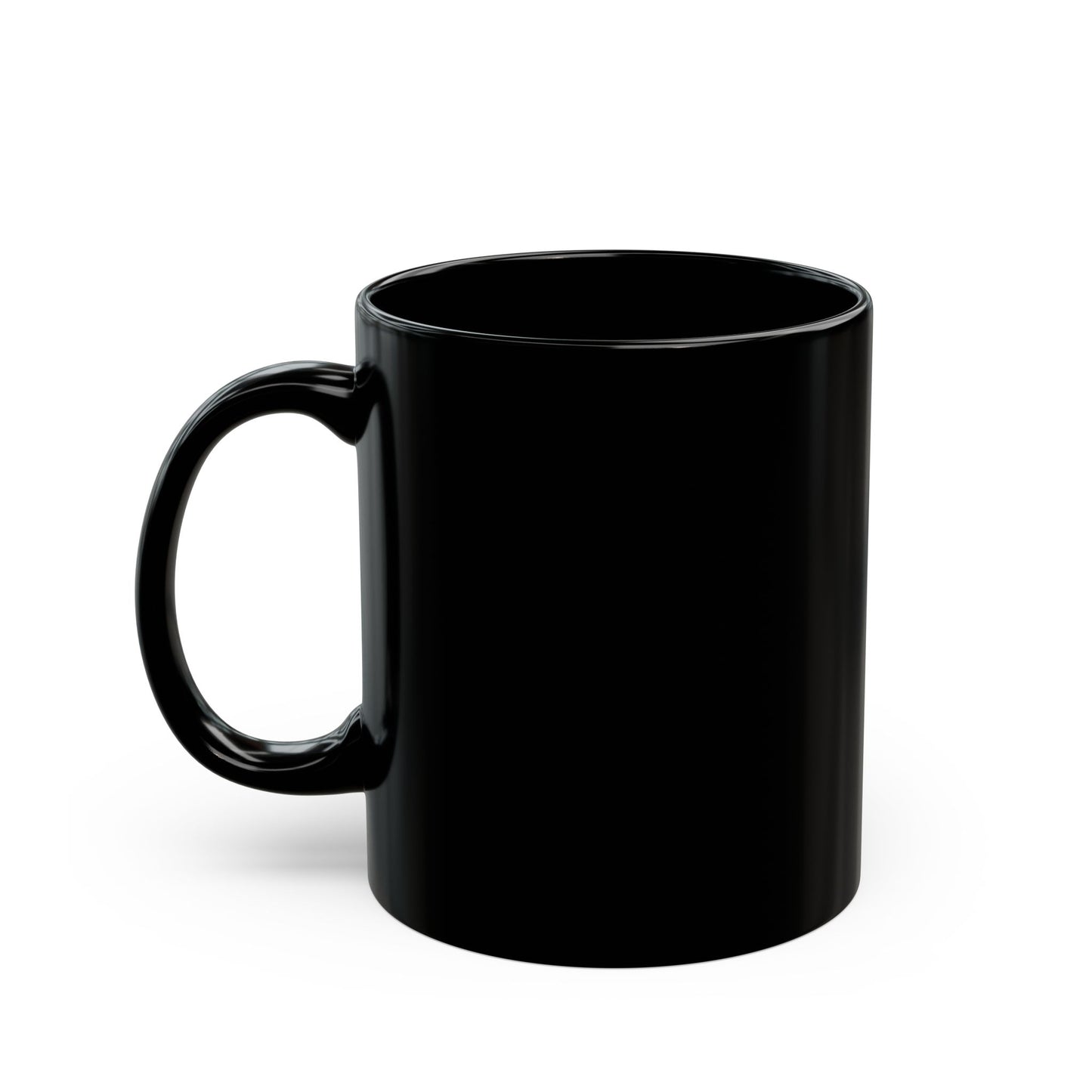 Piston Brew Coffee Mug — "Engineered for the Grind" Black Ceramic Mug